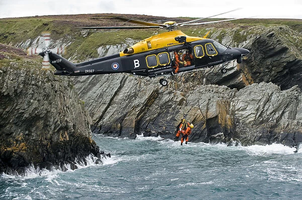 Griffin helicopter from the Search and Rescue Training Unit