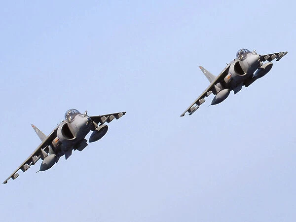 Two Harrier GR7 aircraft of 800 NAS