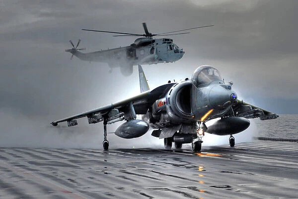 Harriers Leave HMS Ark Royal For Final Time