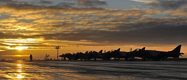 Harriers Lined Up at RAF Cottesmore Following Retirement from Service