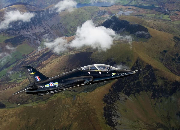 Hawk Aircraft over Wales
