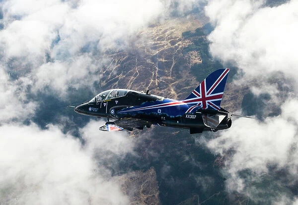 Hawk T1 Aircraft High Above RAF Valley