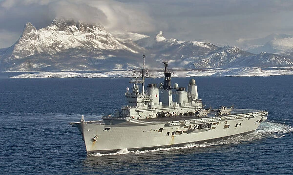 HMS Ark Royal Operating off Northern Norway during Exercise Armatura Borealis 08