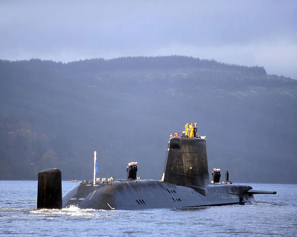 HMS Astute Arrives at Faslane for the First Time