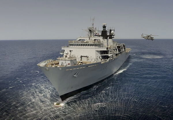 HMS Bulwark in the Mediterranean Sea