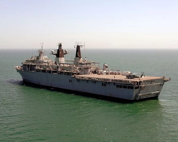 HMS Bulwark, took part in an operational tasking off the coast of Southern Iraq