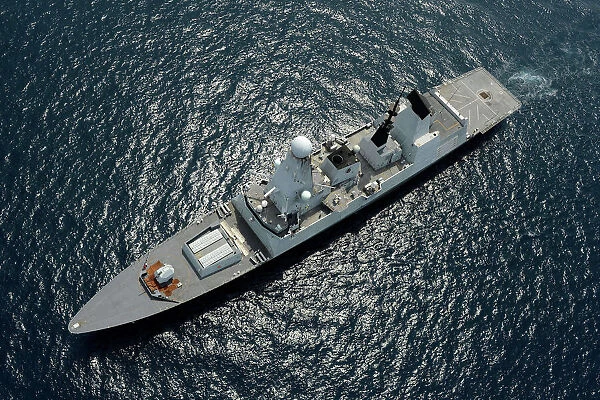 HMS Daring. Royal Navy Type 45 destroyer HMS Daring in the South China Sea.