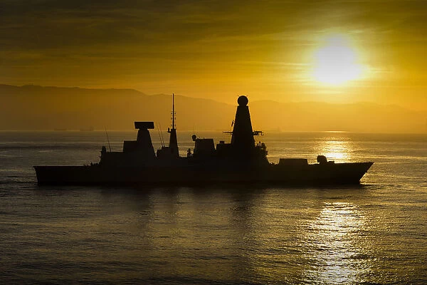 HMS Dauntless on a routine Visit to Gibraltar
