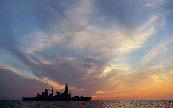 HMS Dragon Silhouette