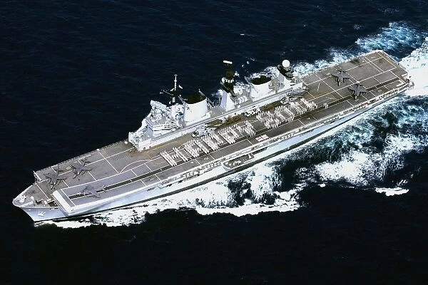 HMS Illustrious sent a birthday message to her Majesty the Queen, on her 80th Birthday