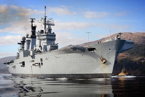 HMS Illustrious Visiting Glen Mallan in Scotland