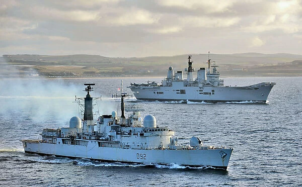 HMS Liverpool Escorts HMS Ark Royal