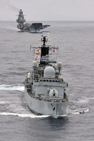 HMS Liverpool Escorts Russian Carrier Admiral Kuznetsov