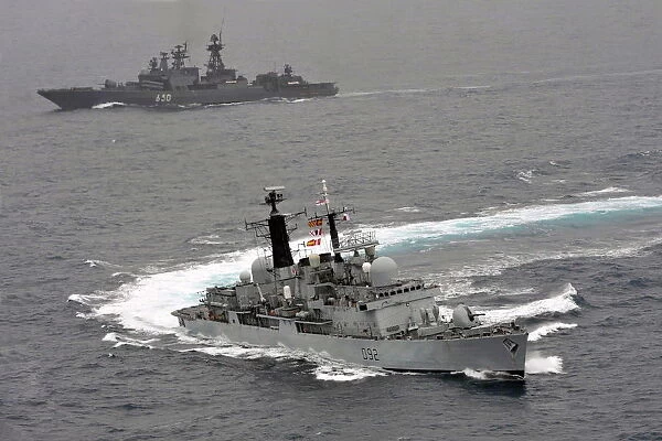 HMS Liverpool Escorts Russian Ship Admiral Chabanenko