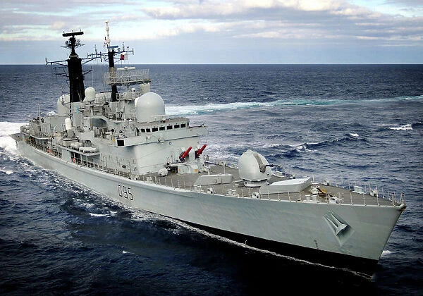 HMS Manchester. Royal Navy Type 42 destroyer HMS Manchester is pictured