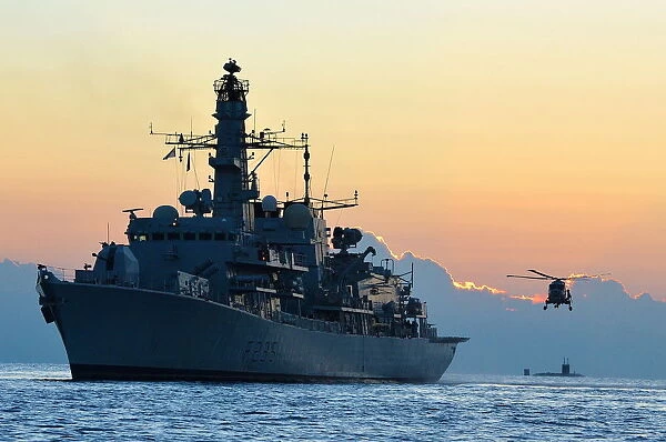 HMS Monmouth with HMS Trenchant