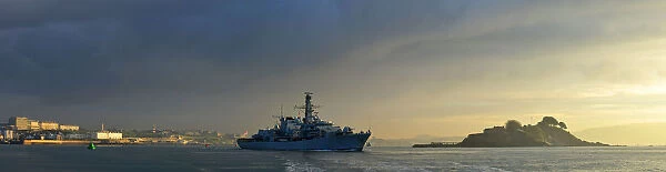 HMS Northumberland in Plymouth Sound