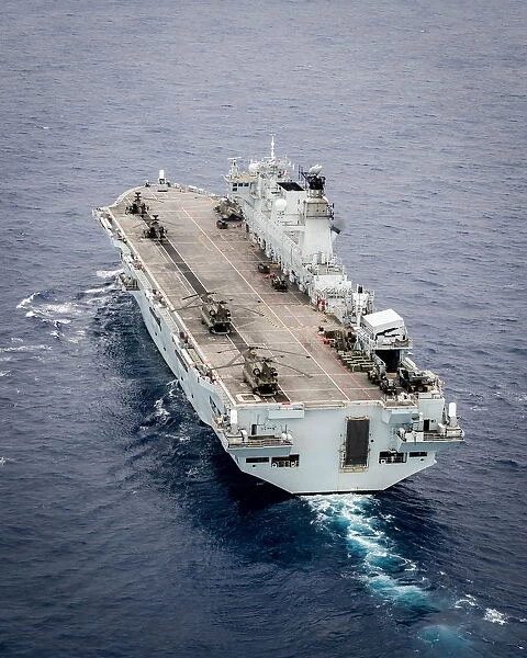 HMS Ocean in the Mediterranean