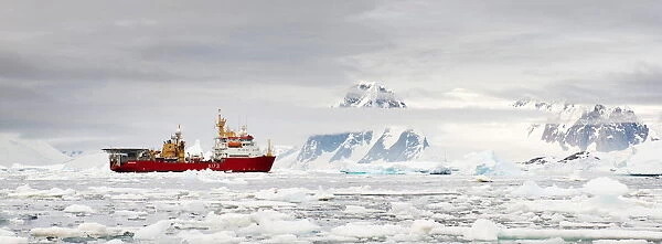 HMS Protector in the Antarctic