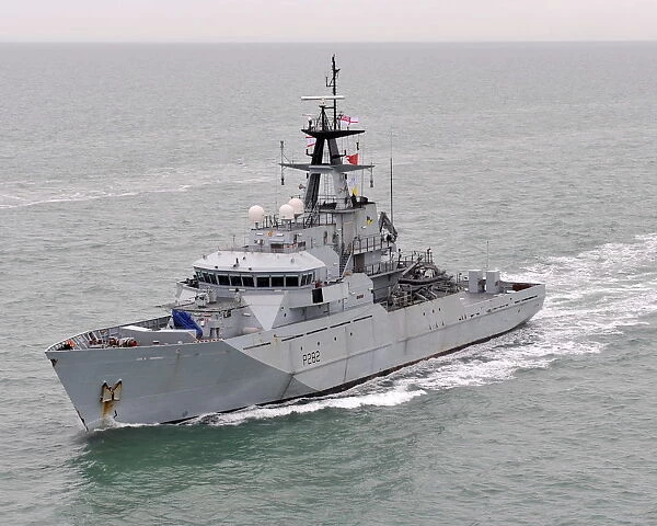 HMS Severn on Exercise with the Fishery Protection Squadron