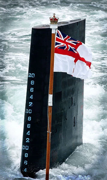 HMS Trafalgar, a Trafalgar Class Attack Submarine, on transit to the fleet review