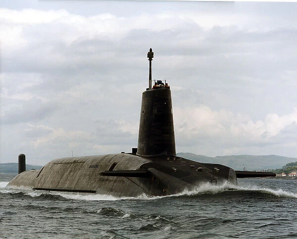 Hms Vigilant. This Trident Submarine is a Nuclear powered vessel contributing