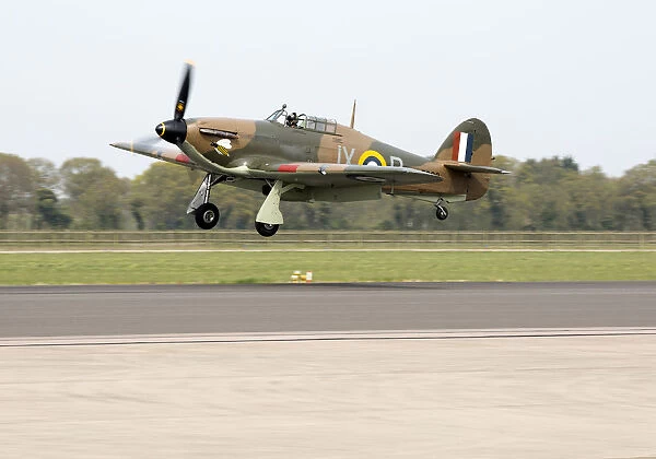 Hurricane LF363 which is believed to be the last Hurricane delivered to the RAF