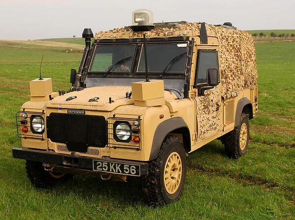 The Land Rover Snatch Vixen vehicle on show