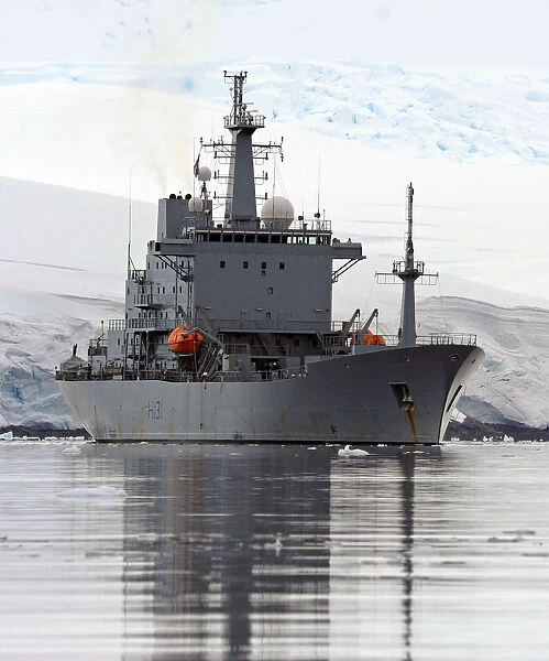 Ocean Survey Vessel HMS Scott Visits Port Lockroy