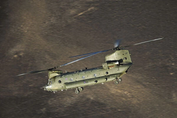RAF Chinook Over Jordan During Exercise Desert Vortex