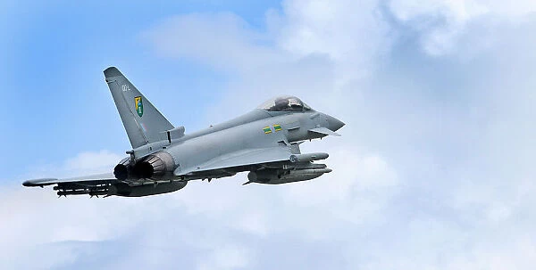 RAF Typhoon Aircraft Takes off for Operations over Libya