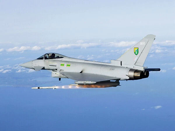 RAF Typhoon Firing ASRaM Missile