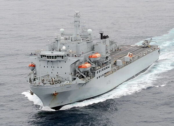 RFA Argus. Royal Fleet Auxiliary vessel RFA Argus at sea