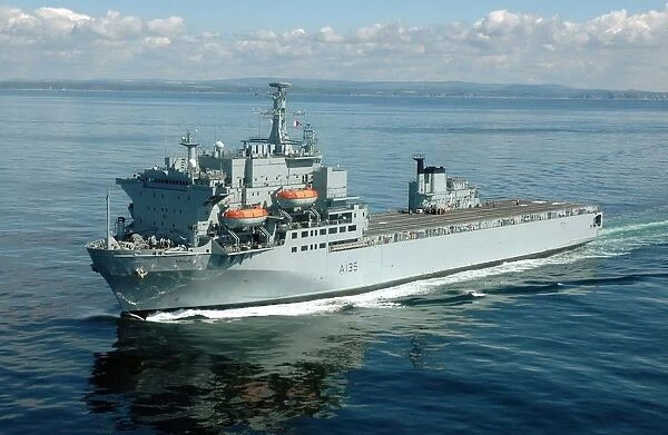 RFA Argus photographed off the coast at Devonport