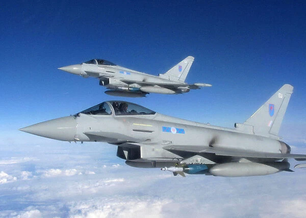 Royal Air Force Typhoon Aircraft from 6 Squadron