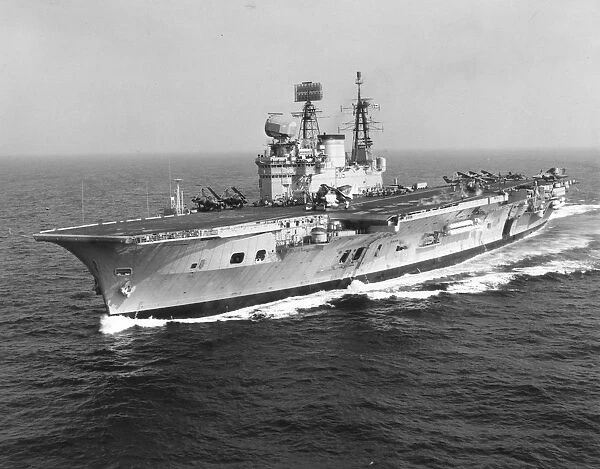 Royal Navy Aircraft Carrier Hms Eagle Ro5 at Sea. 12  /  03  /  1968
