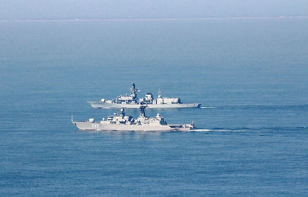 Royal Navy Frigate Escorts Russian Ship through English Channel