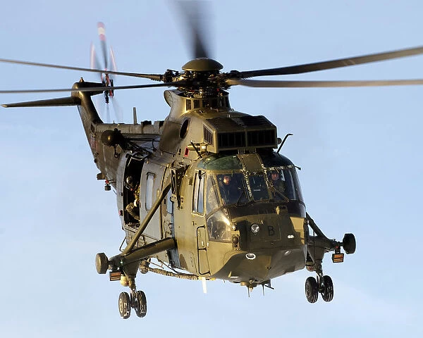 Royal Navy Sea King Mk4 HelicopterConducting Arctic Training in Norway