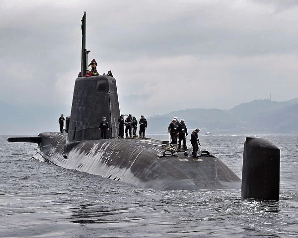 Royal Navy Submarine HMS Astute Returns to HMNB Clyde