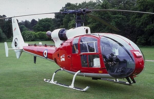 A Royal Navy Westland Gazelle Helicopter