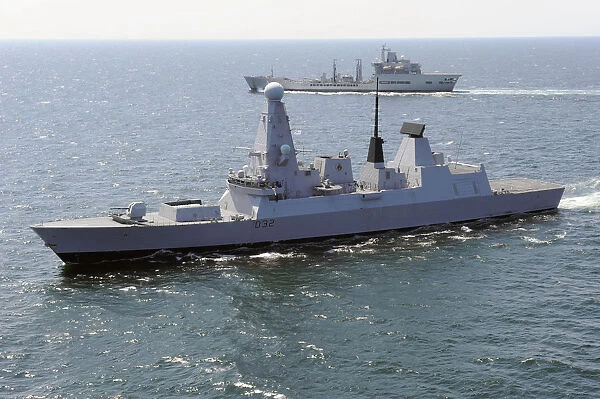 Type 45 Destroyer HMS Daring in the English Channel