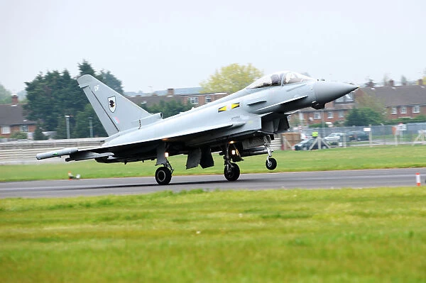 Typhoon Jet Lands at RAF Northolt for Olympics Security Exercise