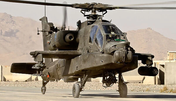 U. S. Army AH-64D Apache Helicopter at Kandahar Airfield