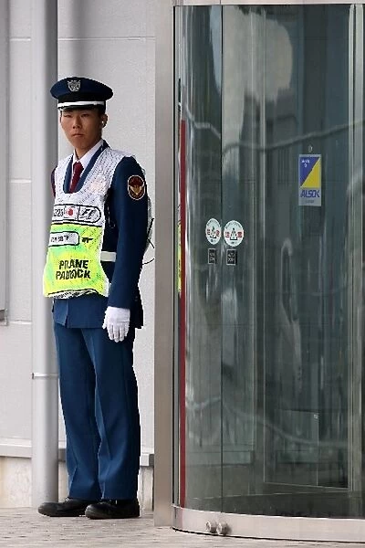 Formula One World Championship: A security guard