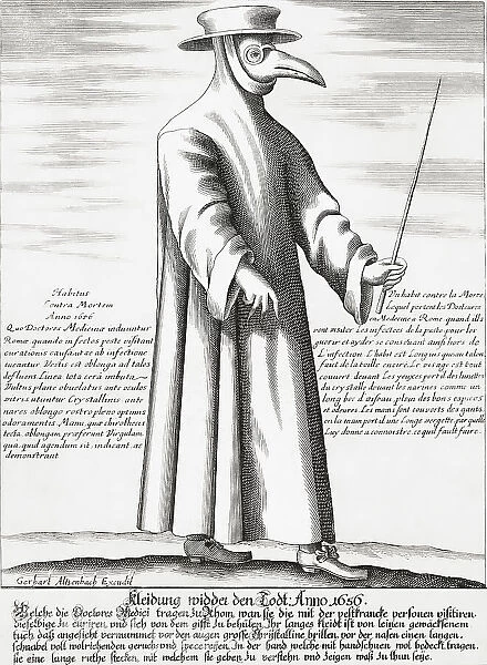 Plague Doctor Clothes Uniform Dress 17th Century