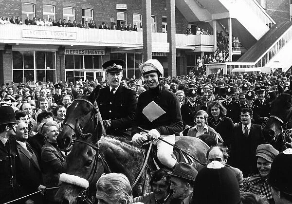 Red Rum with Brian Fletcher win at Aintree in 1974 Grand National