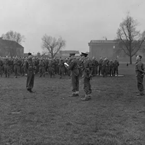 Presentation of the Wiltshire Home Guard in 1944