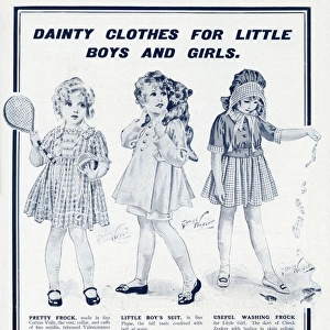 Advert for Debenham & Freebody childrens clothing 1917