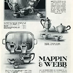 Advert for Mappin & Webb tea & coffee service 1929