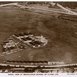 Aerial view, Brooklands School of Flying Ltd, Surrey